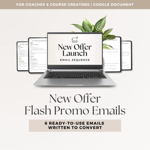 Launch Email Templates, Course Launch Email Scripts, Membership Email Launch, Digital Product Launch Email Sequence, Flash Sale, New Offer