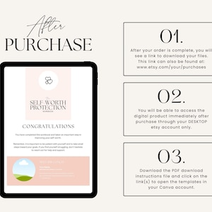Self Worth Workbook, Coaching Worksheet Template Canva, Done for You ...