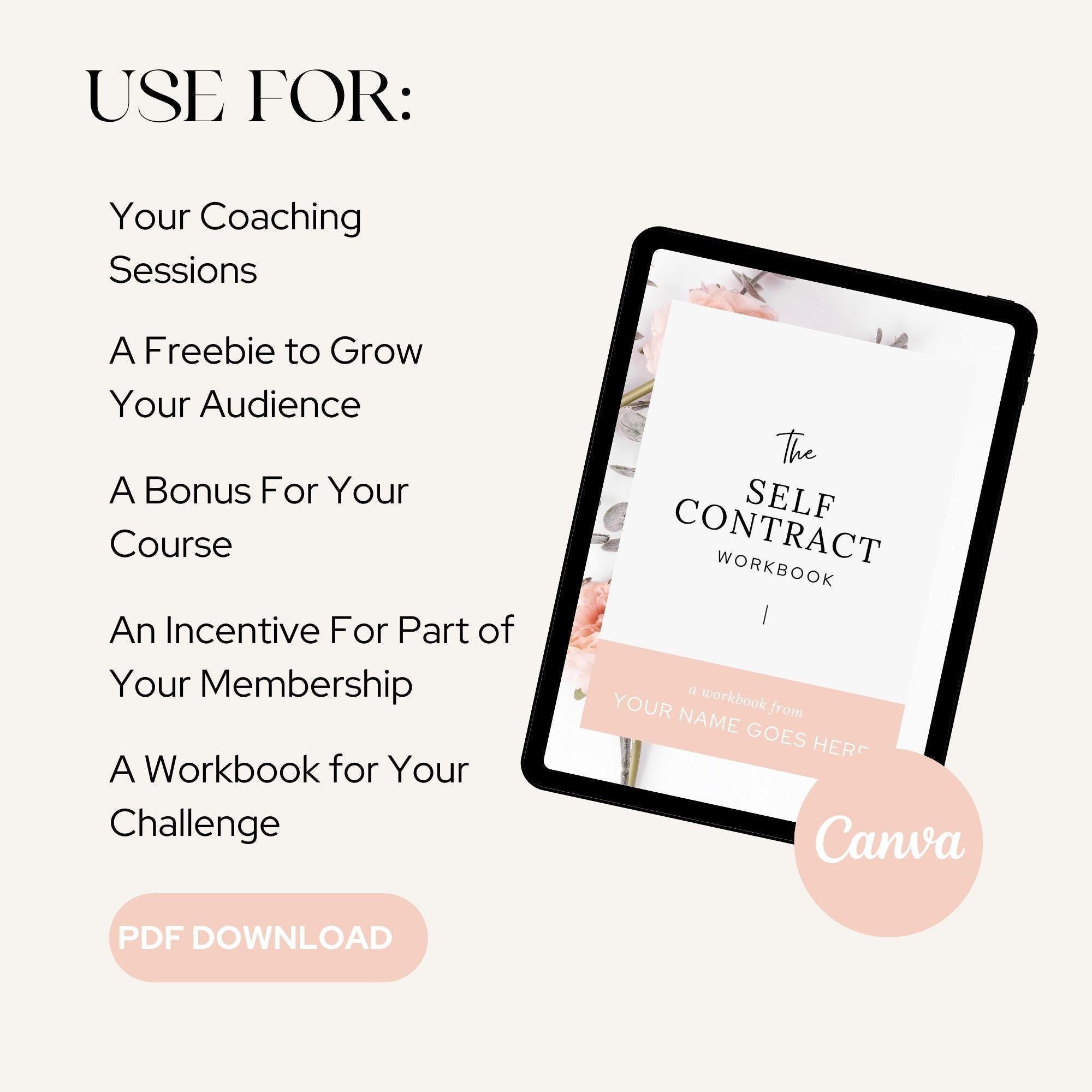 Coaching Worksheets Canva Templates, Life Coach Templates, Coaching ...