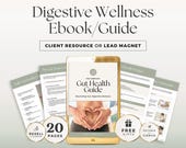 Gut Health Guide Canva Template | Holistic Nutrition Coach Lead Magnet | Digestive Wellness Client Resource