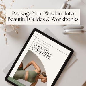 Kit de herramientas de libros electrónicos sobre salud y bienestar para Canva / Más de 250 plantillas editables de libros de trabajo, imanes de clientes potenciales y guías para entrenadores de bienestar imagen 11