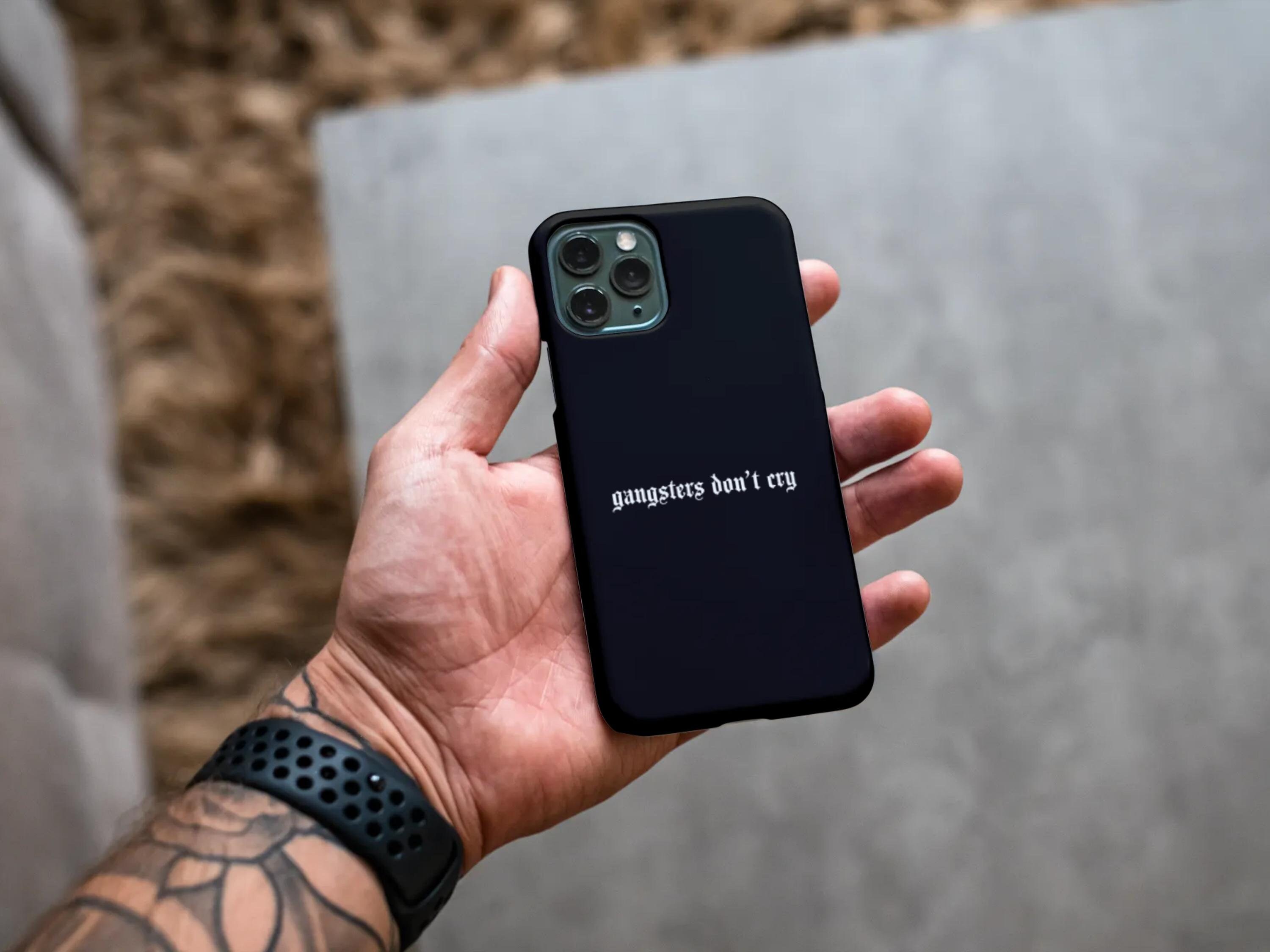 Gangsters Don't Cry Design, Gangster Case, Personalized, iPhone Case ...