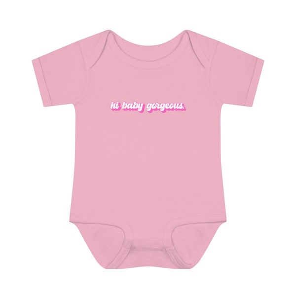 Bravo Onesie, Hi Baby Gorgeous, Lisa Barlow, RHOSLC, Infant Bodysuit, Bravo Merch, Real Housewives Onesie, Real Housewives, Bravo Merch