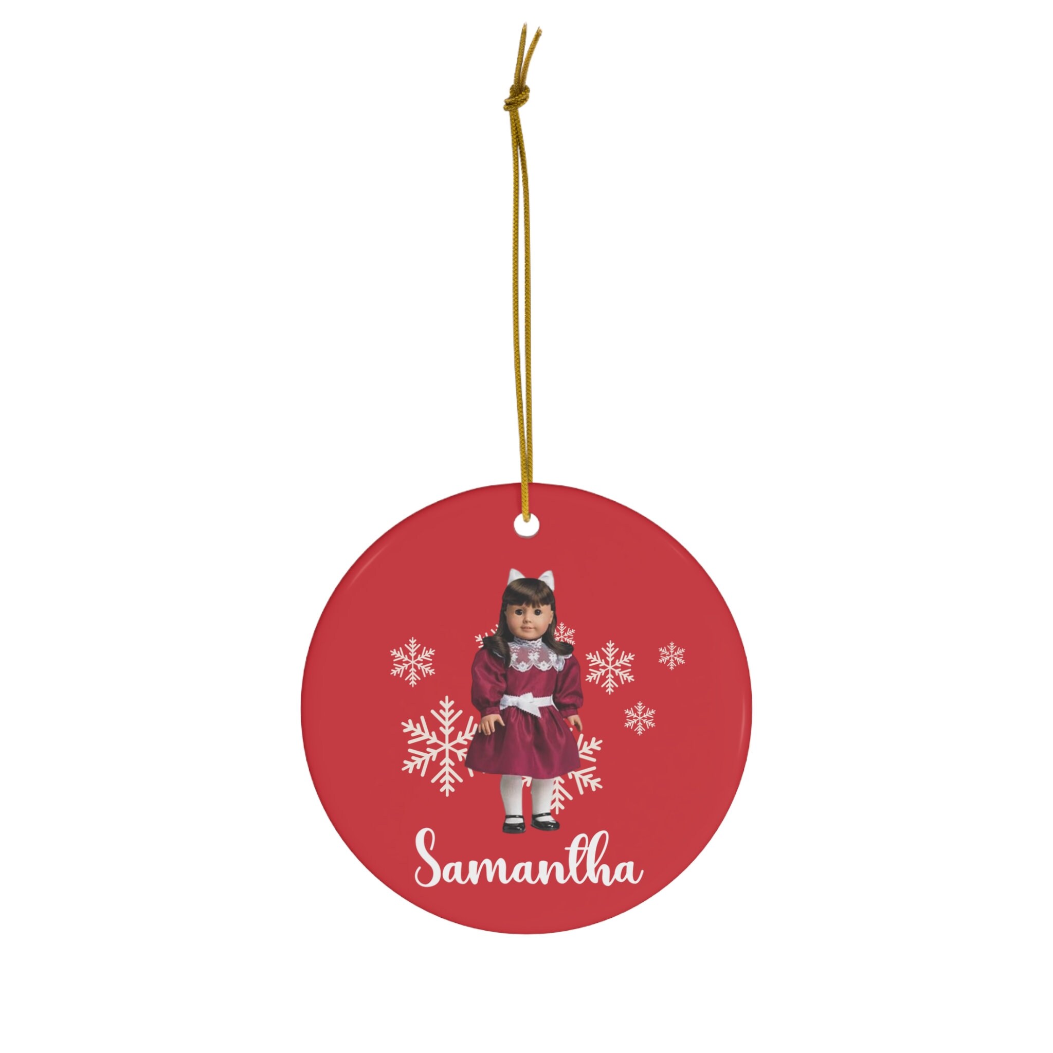 Samantha American Girl Doll Christmas Ornament Samantha Molly Addie Sister Gift Mom Gift Friend Gift Girl Gift