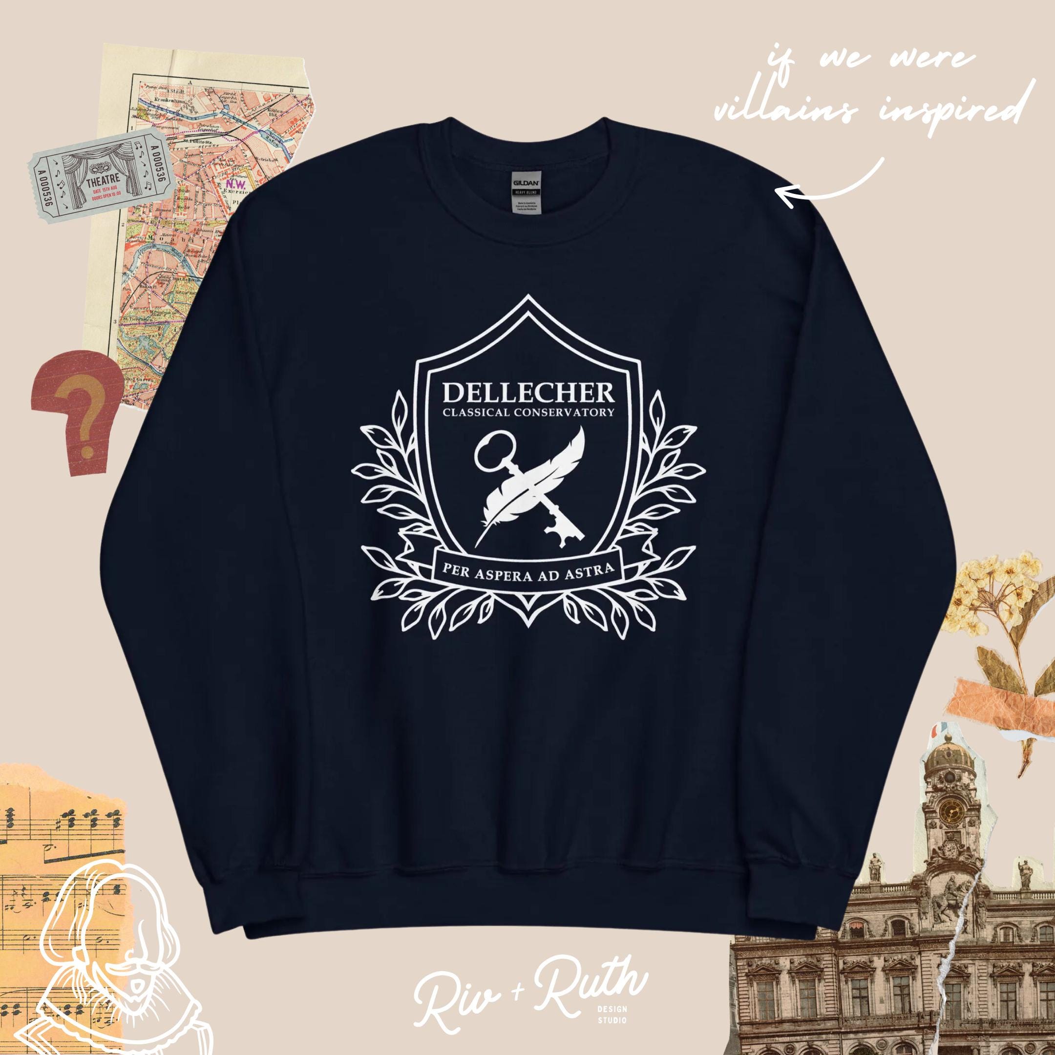 ☆ ☆ Heraldic Crest Sweatshirt Family crest sweatshirts