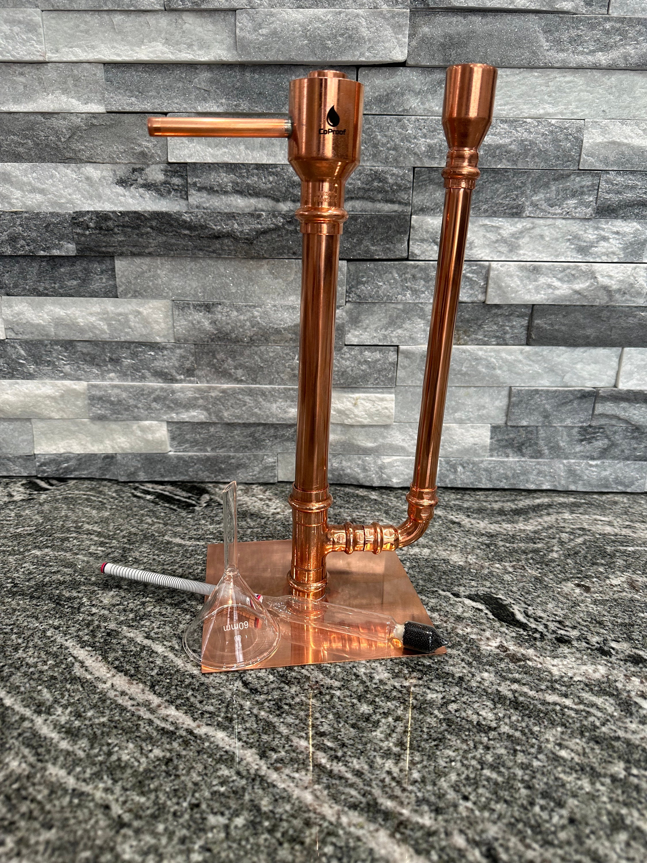 CoProof Copper Proofing Parrot for Distilling 100% Lead Free with Glass Funnel and HydrometerA6