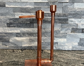 Handcrafted Copper Proofing Parrot Heads for Air Still With Funnel