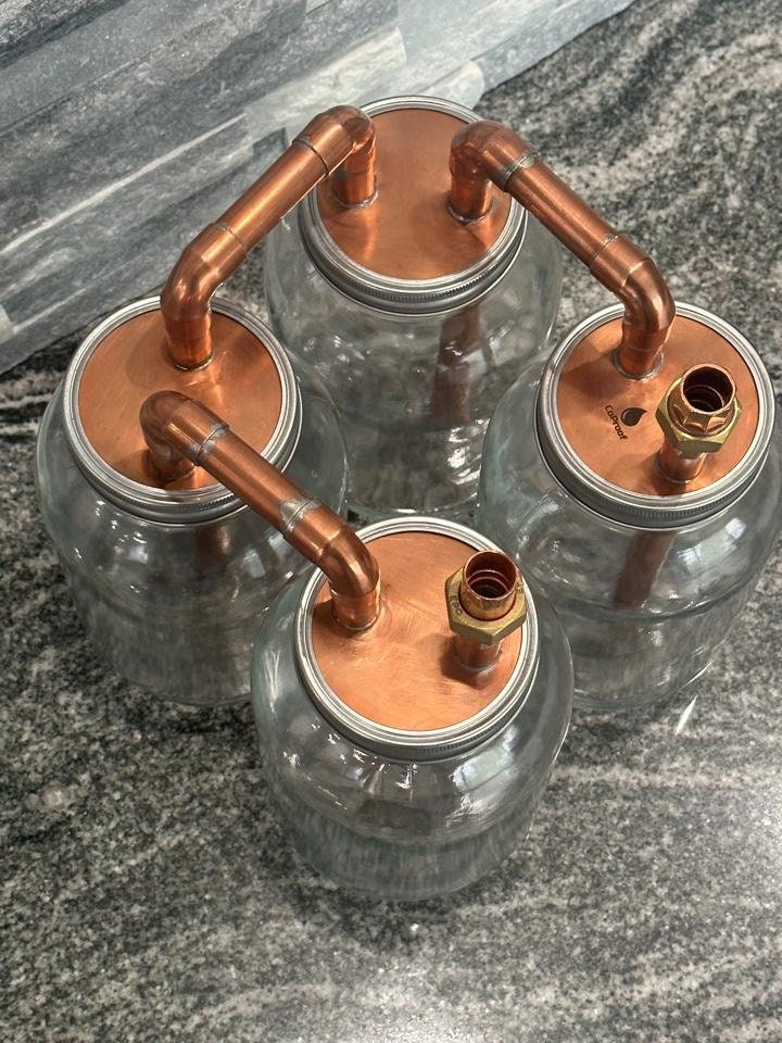 1/2 Tandem Mason Jar Thumpers for Wide Mouth Half Gallon With Mason