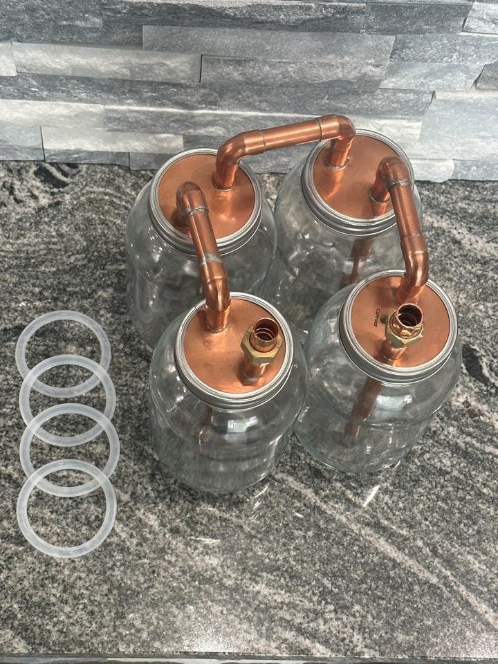 1/2 Tandem Mason Jar Thumpers for Wide Mouth Half Gallon With Mason