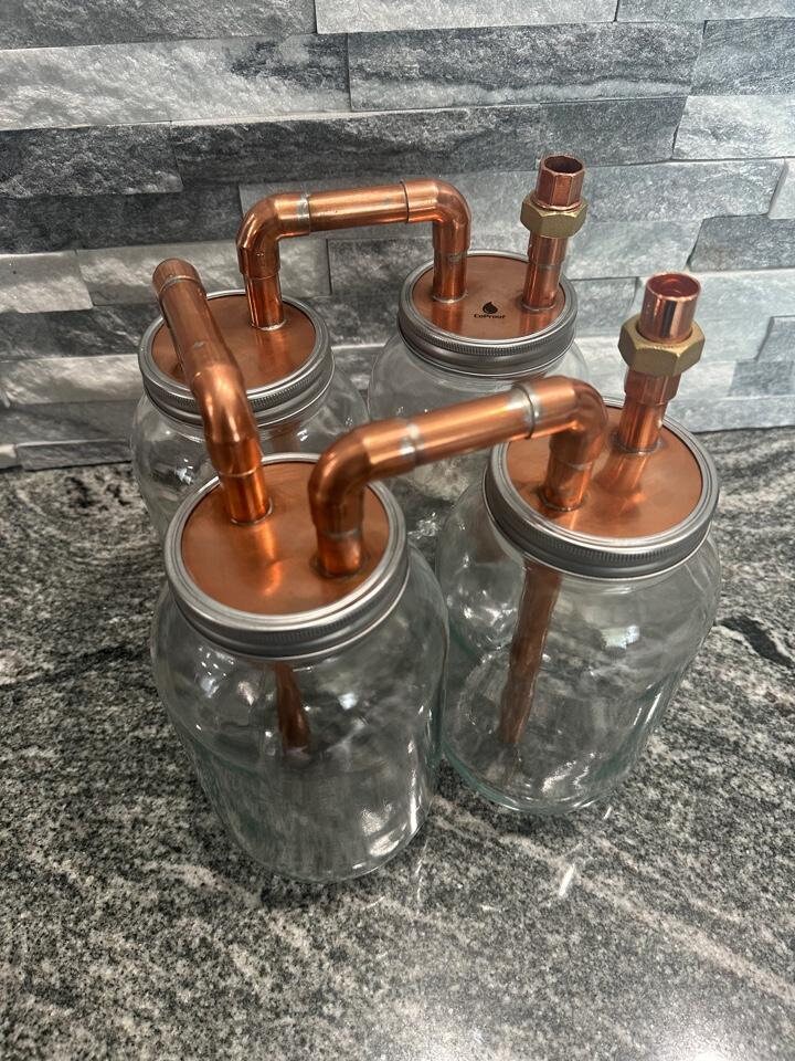 1/2 Tandem Mason Jar Thumpers for Wide Mouth Half Gallon With Mason