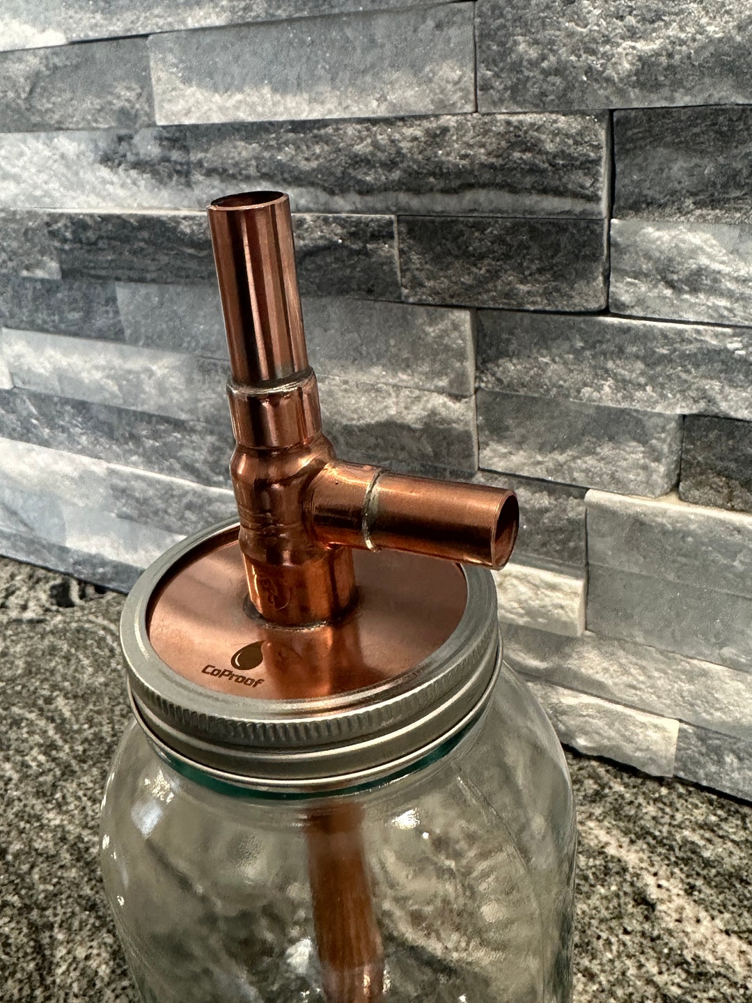 thumbnail interactive-video image 1 of Rusty Stills 1/2 Gallon Copper Mason Jar Thumper Keg – Moonshine Distilling Thump Keg A2 1 of 5