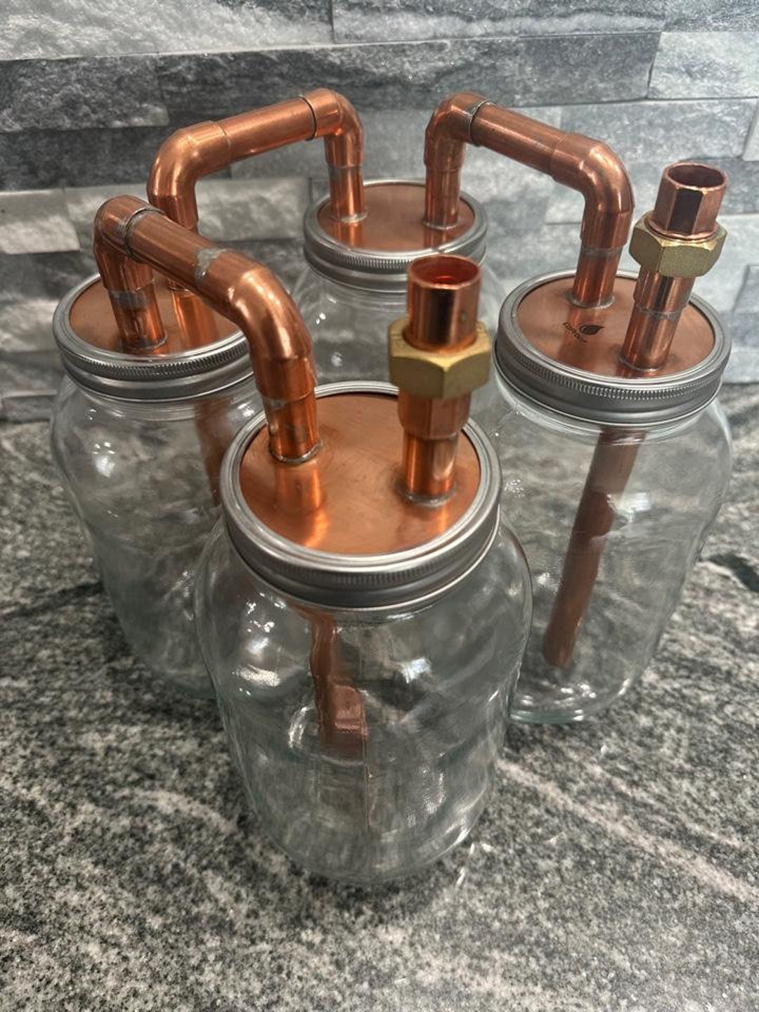 1/2 Tandem Mason Jar Thumpers for Wide Mouth Half Gallon With Mason