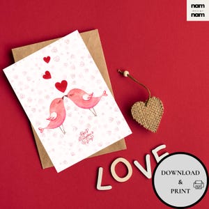 Cartão engraçado do Dia dos Namorados para o namorado Cartão de Dia dos Namorados para impressão Cartão de Dia dos Namorados para o marido para a esposa Download digital instantâneo