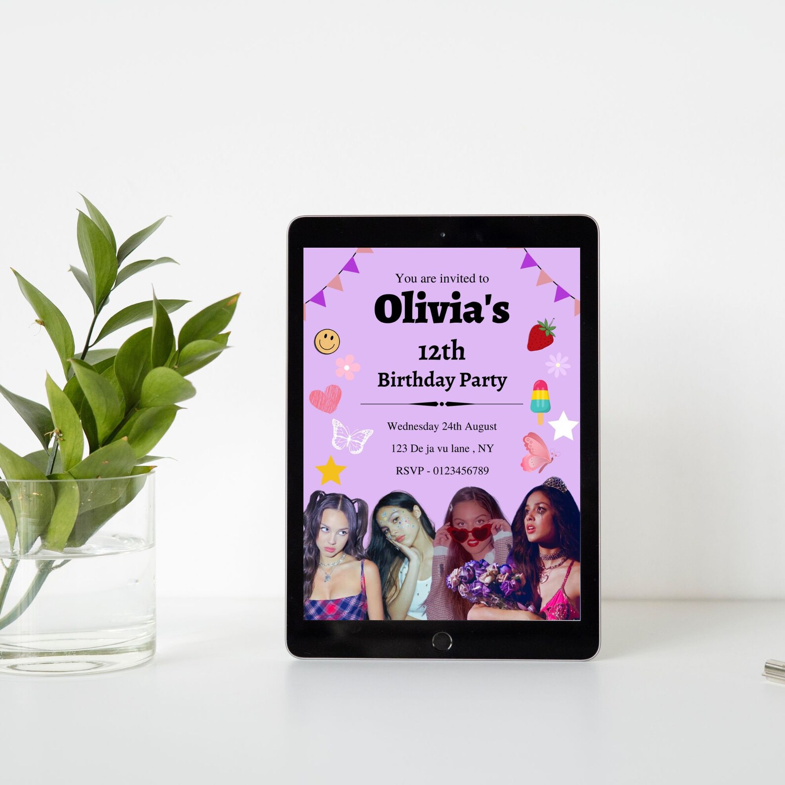 Olivia Rodrigo Birthday Invitation Template Etsy olivia-rodrigo-birthday-invitation-template-etsy