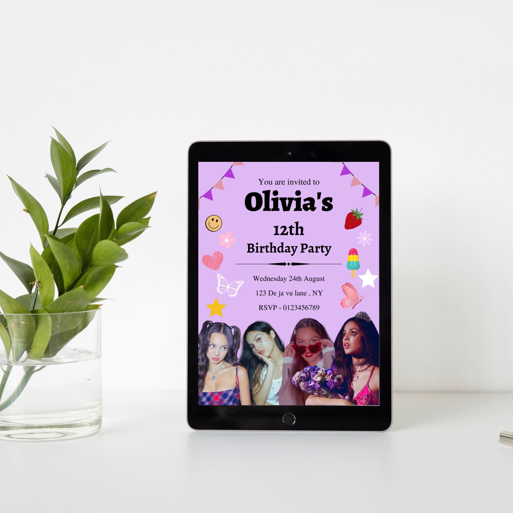 Olivia Rodrigo Birthday Invitation Template Etsy Canada