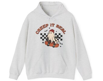 Creep It Real Halloween Unisex Heavy Blend Kapuzen-Sweatshirt - Halloween Hoodie - Halloween-Sweatshirt - Halloween-Geschenke