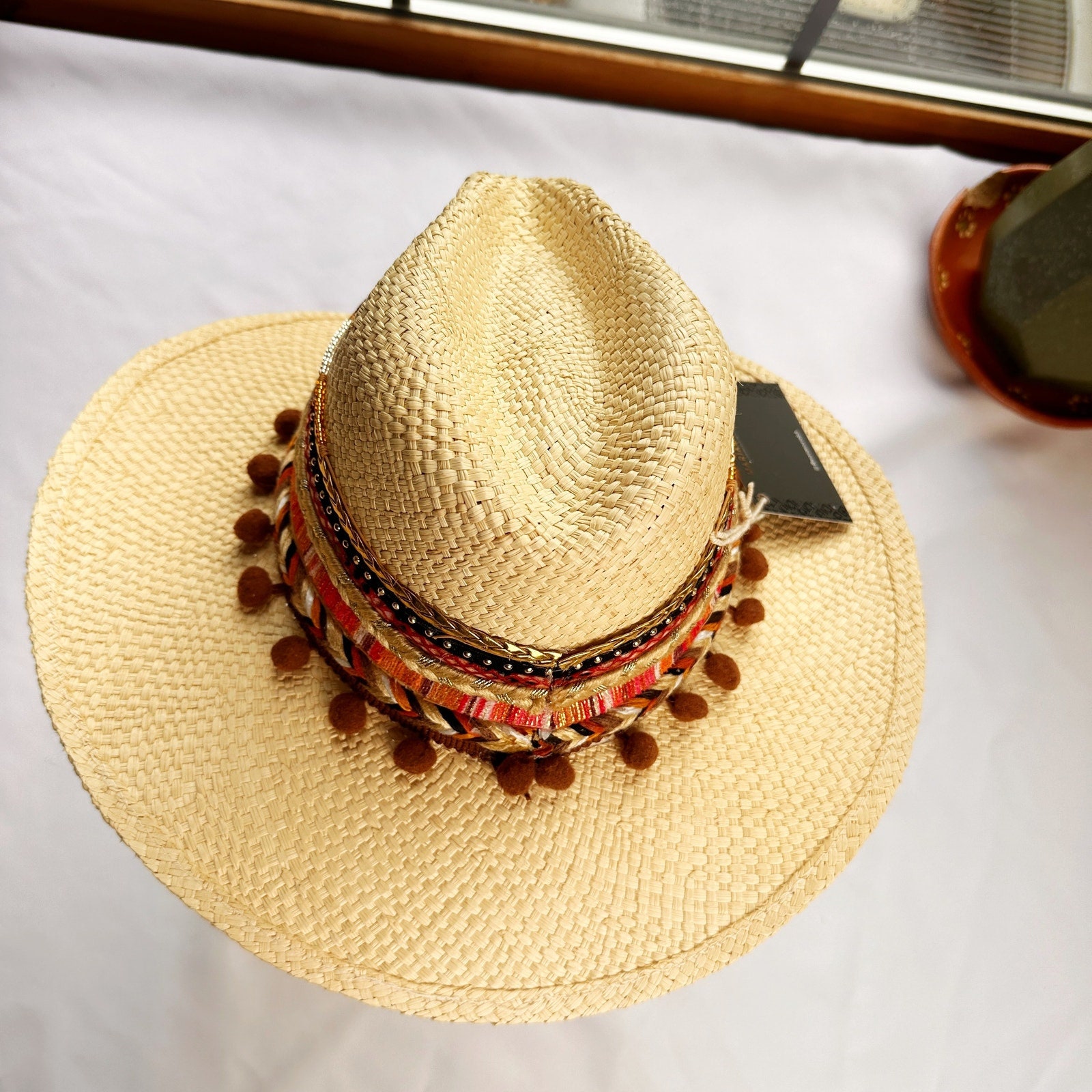 Handmade jeweled evil eye Colombian hat Handmade Jeweled Colombian Hat Evil Eye Hand | Mercari main image 4