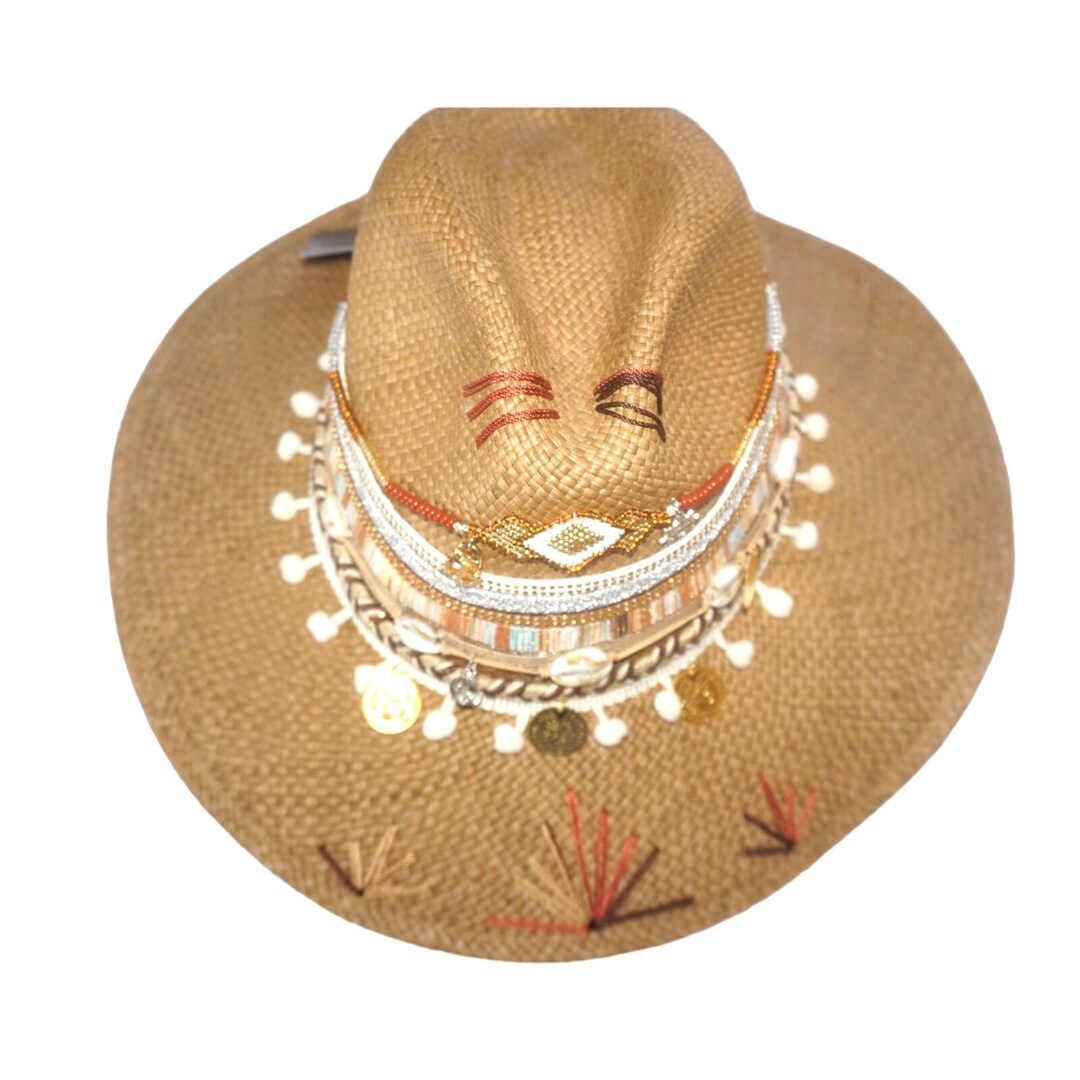 Handmade Jeweled Colombian Hat Evil Eye Hand NEW SMALL  display picture 3