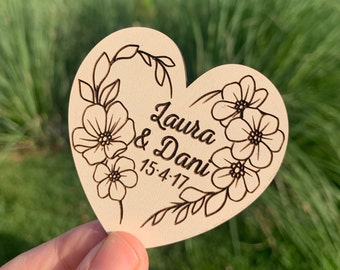 Wedding Favor, Favors for Guests, Magnets Wooden, Wedding Gift, Magnet Favor for Guest, Backyard Favor, Custom Magnet Favor,