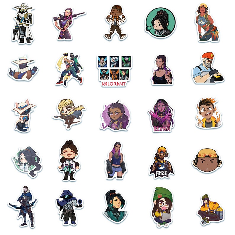 VALORANT Valorant Stickers Cute Valorant Stickers Riot Etsy Israel