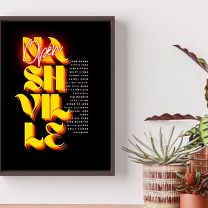 Nashville Icons Print