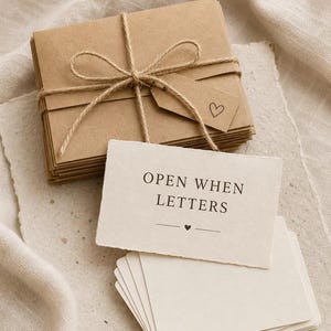 Open When Letters | Pre-Written or Blank Cards | Gift for Anxiety, Stress Relief