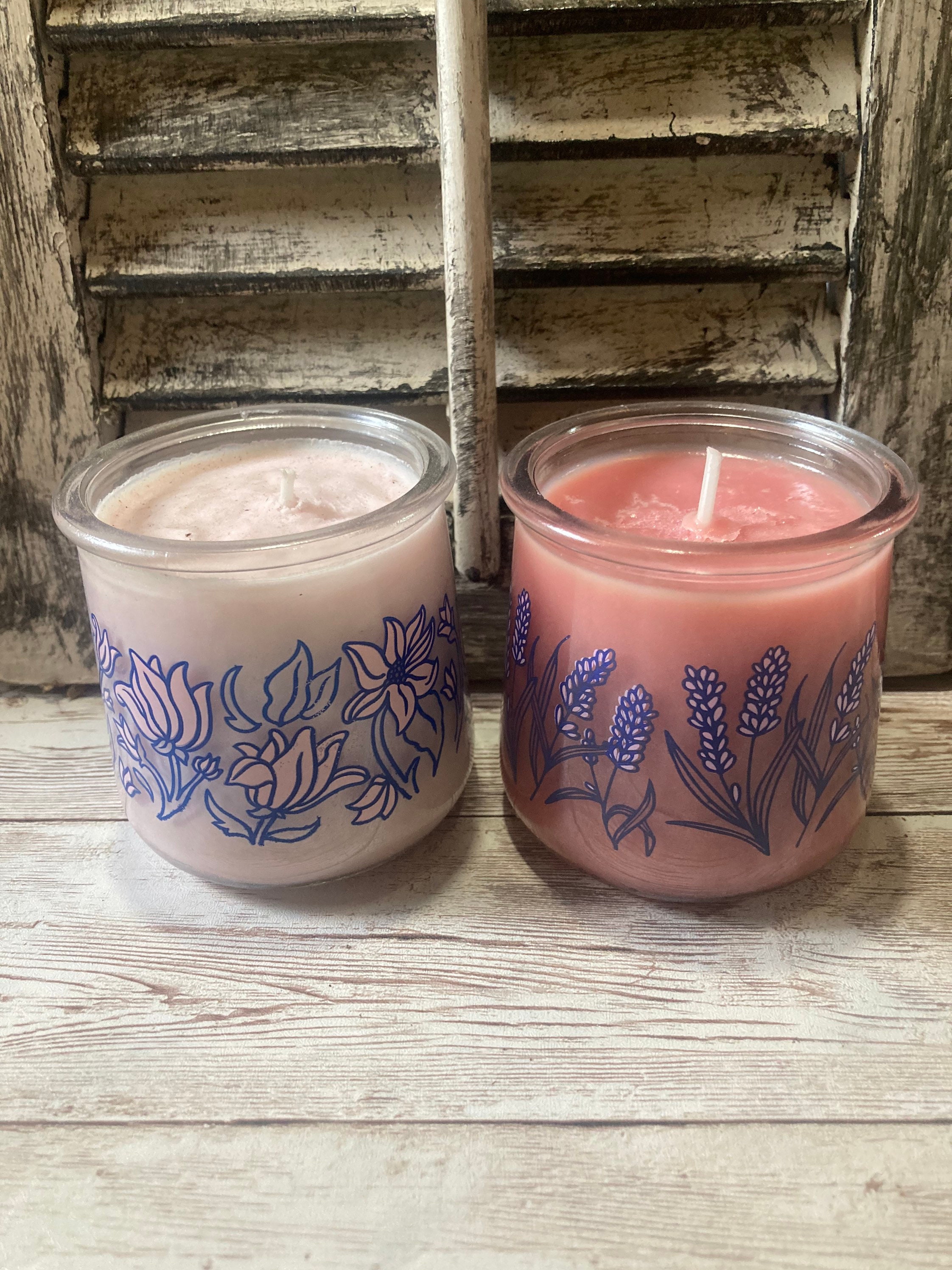Yogurt Jar Candles Etsy