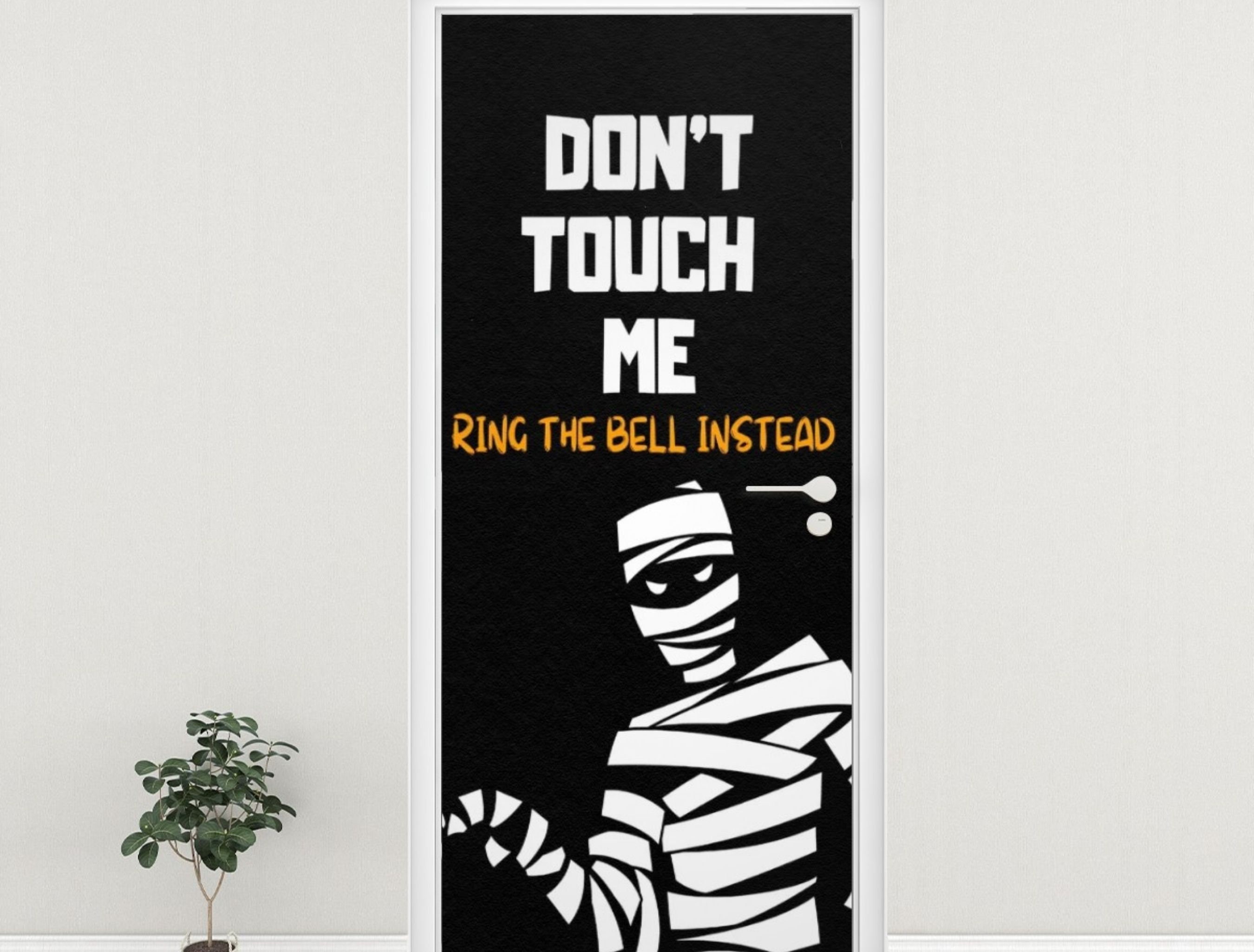 Halloween Door Wrap Decal, Door Mural, Door Wrap, Front Door Wrap