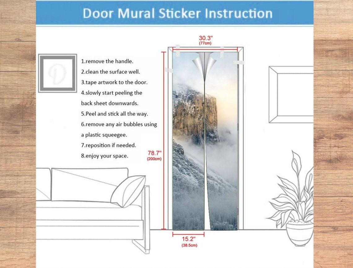 Halloween Door Wrap Decal, Door Mural, Door Wrap, Front Door Wrap