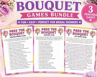 Pass the Bouquet, Fun Pass the Prize Game for Adults & Kids, Printable Summer Game, Bridal Shower Game, Wedding Pass the Gift Game