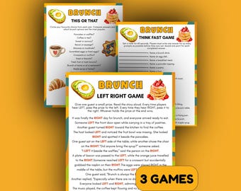 Brunch Game Pass the Prize, Fun Printable Ladies Brunch Party Game for Women, Birthday Brunch Idea Pass the Gift, Ladies Luncheon Game