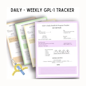 GLP-1 Weight Loss Planner, Weekly Injection Tracker (Digital Download)