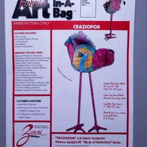Fabric Art in-a-bag &quot;Craziopod&quot;