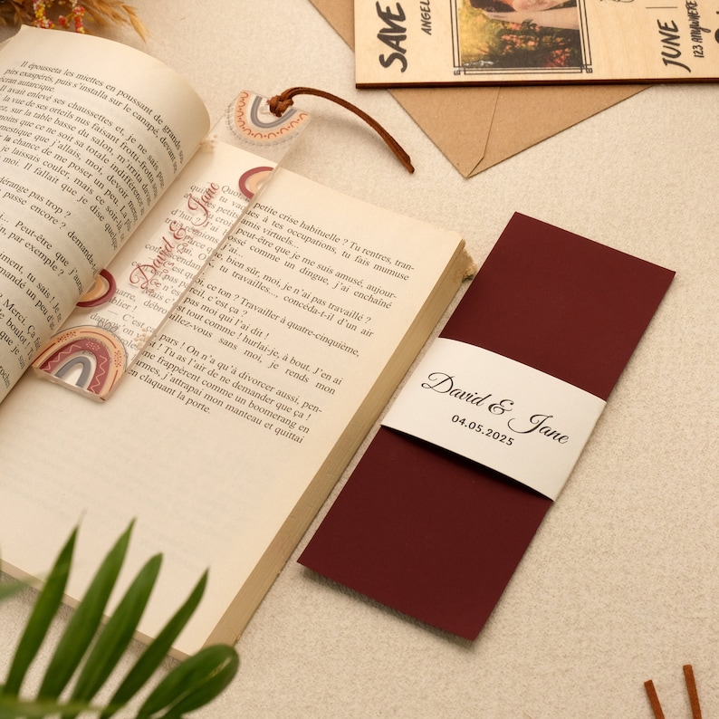 15 Pcs Personalized Wedding Favors Bookmarks Bridal Shower Party Favors