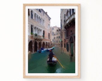 Venice Italy Canal Printable Wall Art, Travel Wall Art, Digital Download, Printable Art, Home Decor