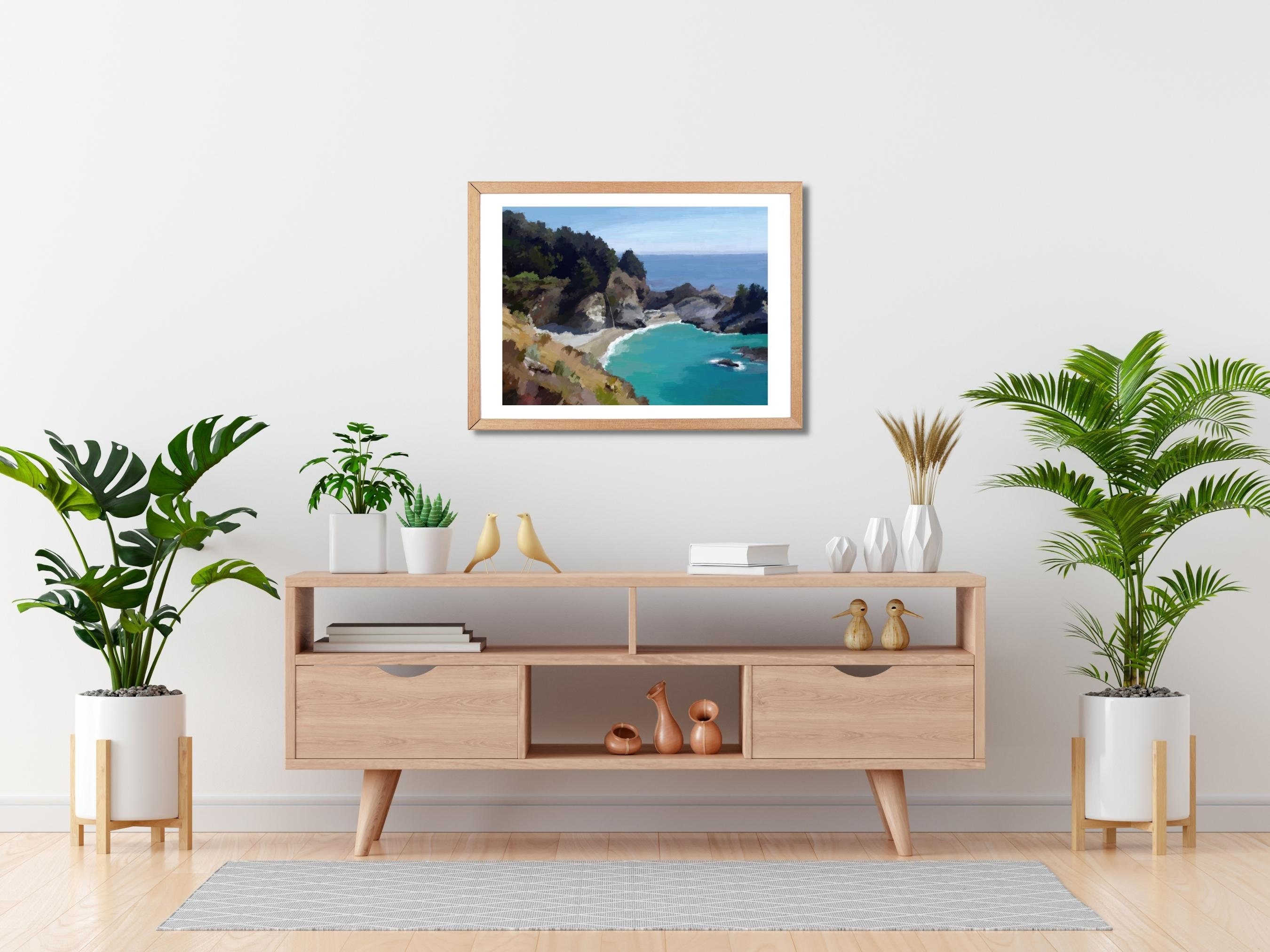 Mcway Falls Big Sur Wall Art California Coast Printable Wall Etsy