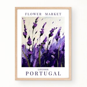 Portugal National Flower Poster, Flower Market Print, Printable Wall Art, Botanical Print, Abstract Floral Art, Digital Download, Home Decor