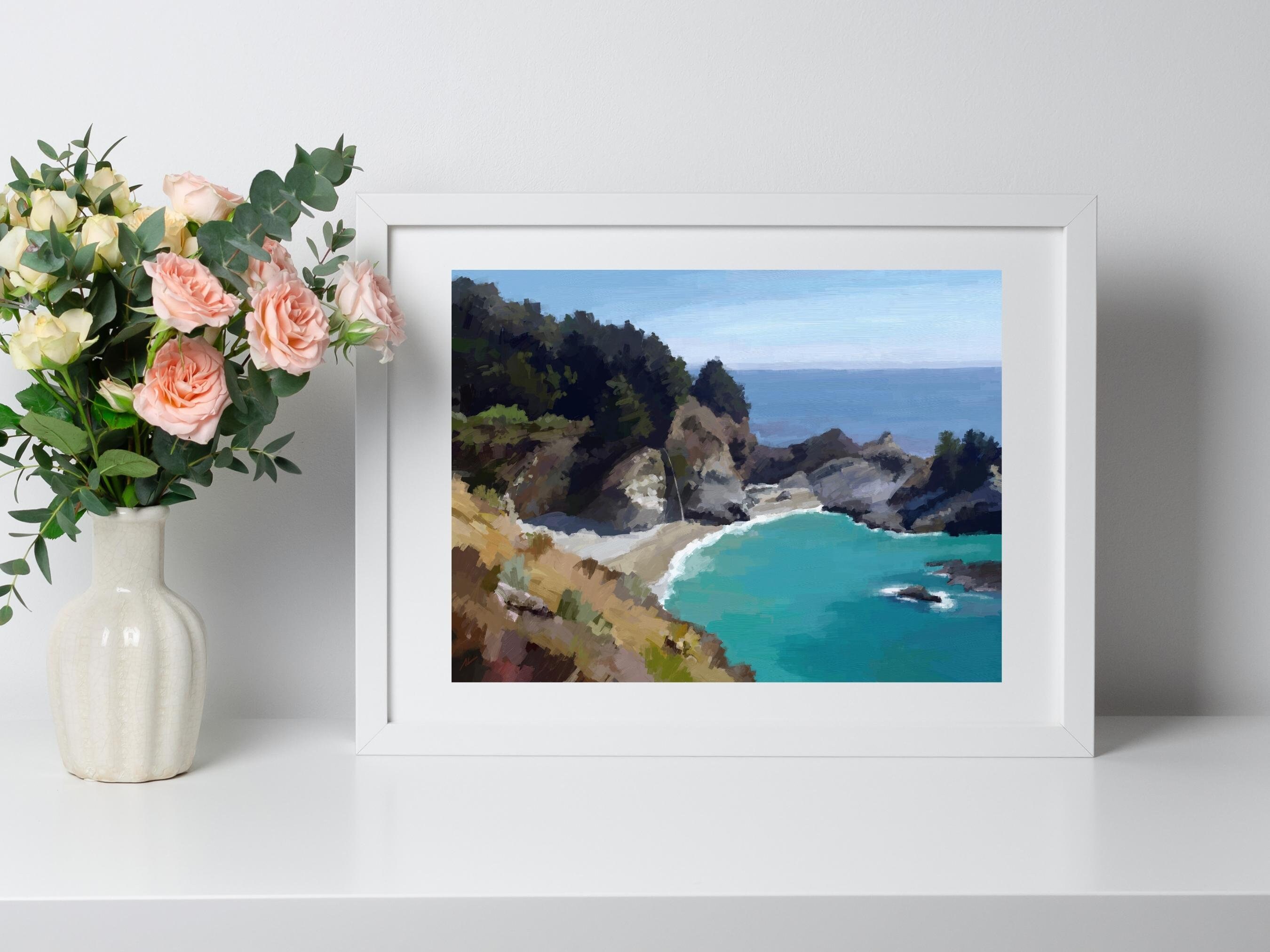 Mcway Falls Big Sur Wall Art California Coast Printable Wall Etsy