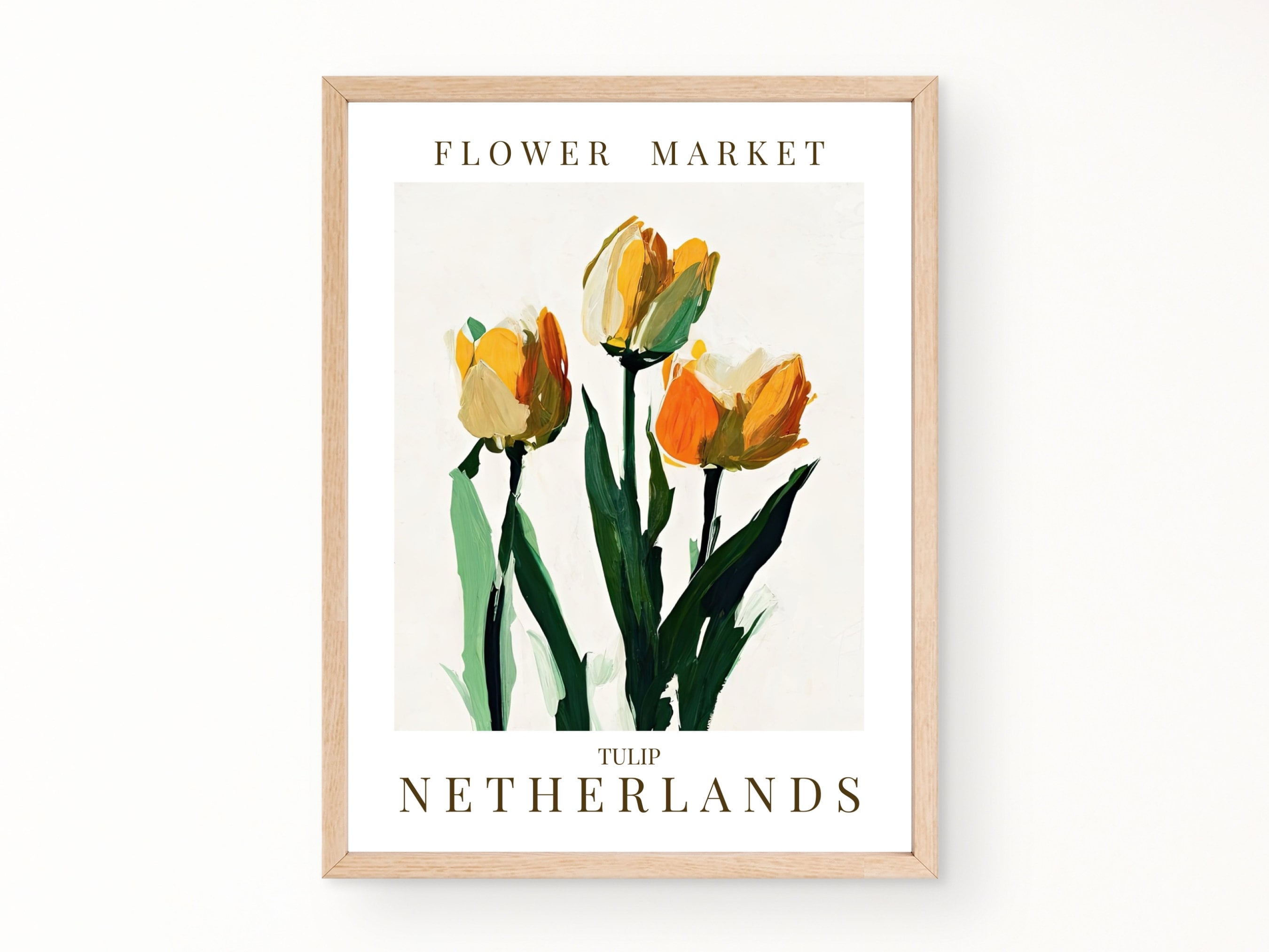 Netherlands National Flower Poster, Flower Market Print, Printable Wall ...