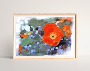 Red Poppy Floral Wall Art Canvas Print Inspired by Historical Botanical ...