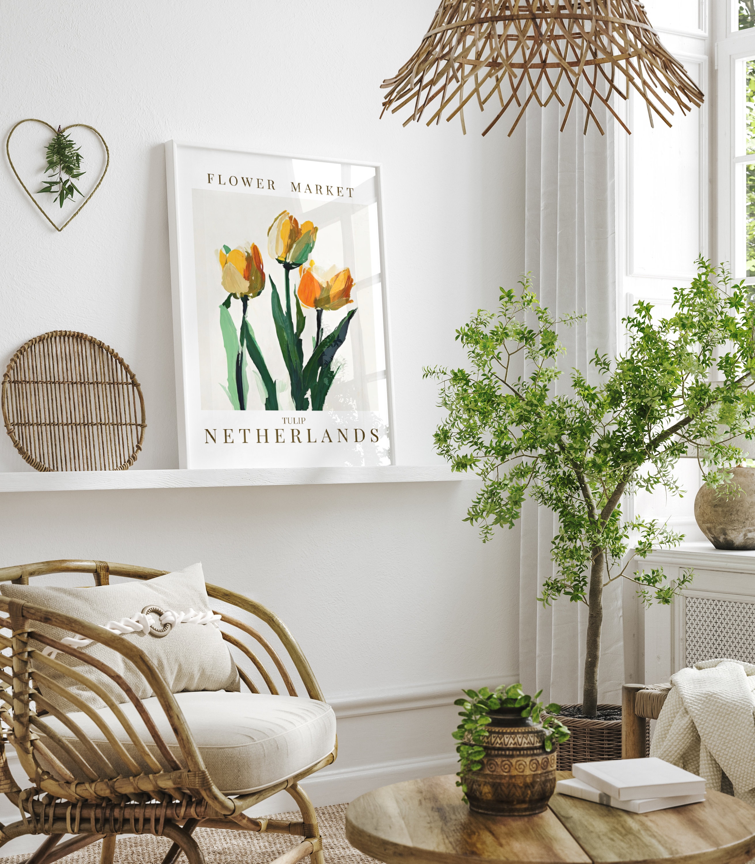 Netherlands National Flower Poster, Flower Market Print, Printable Wall ...