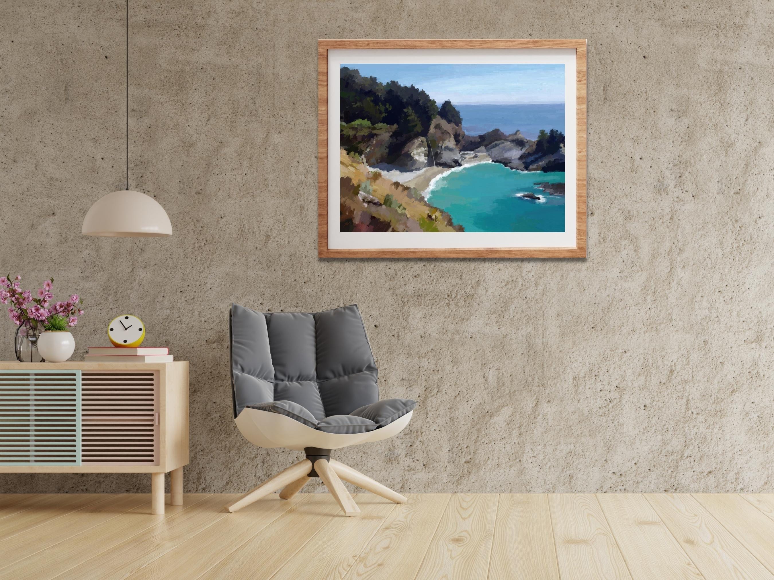 Mcway Falls Big Sur Wall Art California Coast Printable Wall Etsy