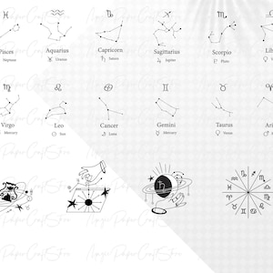 May include: A black and white illustration of the 12 zodiac signs, including Aries, Taurus, Gemini, Cancer, Leo, Virgo, Libra, Scorpio, Sagittarius, Capricorn, Aquarius, and Pisces. The signs are arranged in a circle with the symbols for each sign in the center of the circle. The illustration also includes a hand holding a celestial sphere with the zodiac signs on it.