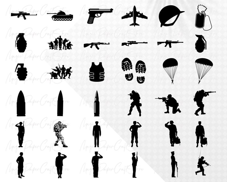 120 Military SVG Bundle Soldier SVG Army svg Military svg Military PNG Military Vector Military Cut Files Us Army svg image 5