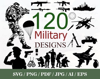 120 Military SVG Bundle | Soldier SVG | Army svg | Military svg | Military PNG | Military Vector | Military Cut Files  | Us Army svg