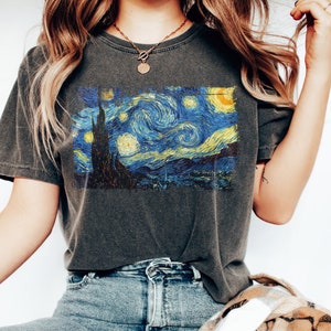 Comfort Colors Van Gogh Starry Night Shirt, Vincent Van Gogh Shirt, Vangogh Shirt, Art History Tee, Artist T Shirt, Famous Artist, Celestial