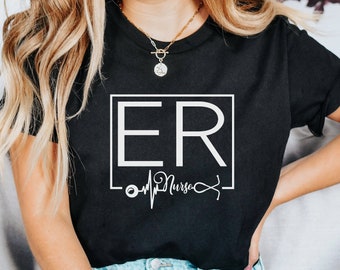 ER Nurse Shirt, Emergency Nurse Shirt, RN Shirt, Geregistreerd verpleegkundige Shirt, Cadeau voor verpleegkundige, Nurse T-Shirt, Nurse Shirt, ER Nurse Gift