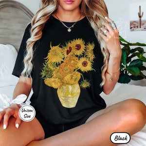 Van Gogh Sunflowers Shirt, Vincent Van Gogh Shirt, Sunflowers Tshirt, Artist T-Shirt, Famous Art Shirt, Vintage Floral Tee,Renaissance Shirt