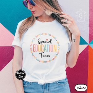 Special Education Team Shirt, Teacher Team Tshirt, Special Educator Gift, SPED Teacher T Shirt, Autism Awareness, IEP Shirt, Neurodiversity