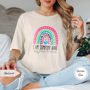 Rare Disease Awareness Shirt • I Am Someone Rare T-Shirt • Rare Disease Day Tshirt • Adult and Youth Size • Premium Soft Cotton Tee Natural